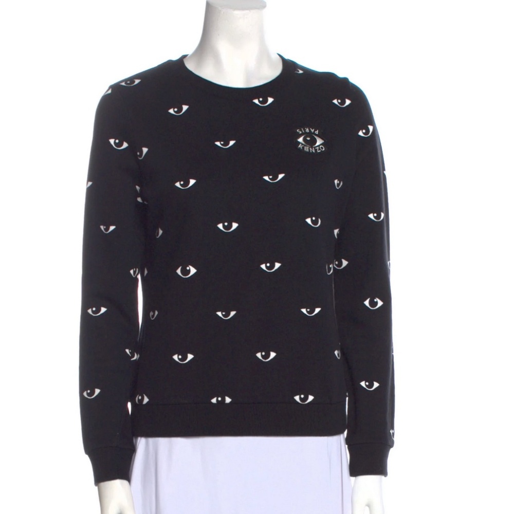 Kenzo Black White Eye Sweatshirt (Size S)
